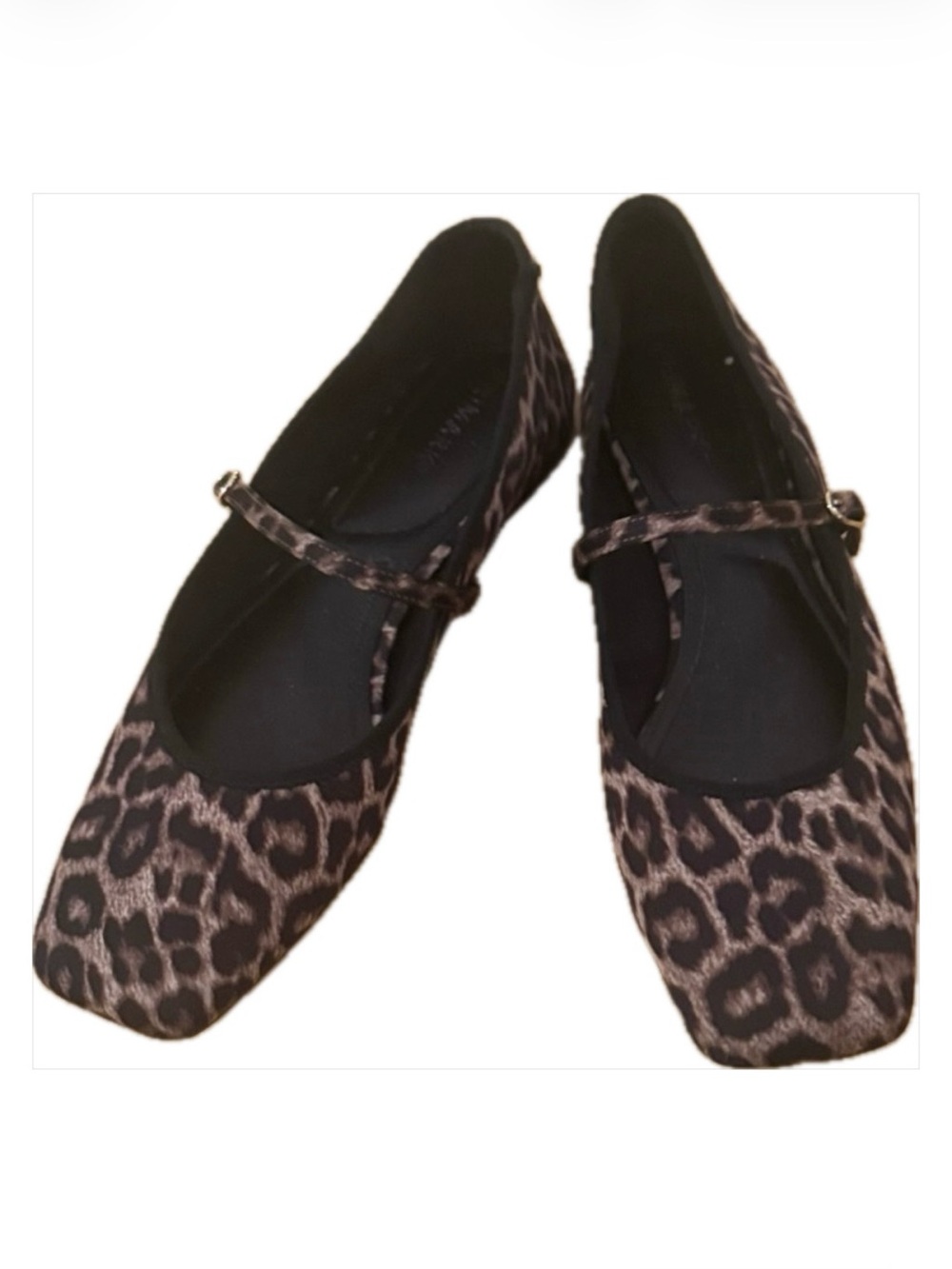 Chic Leopard Print Mary Jane Flats